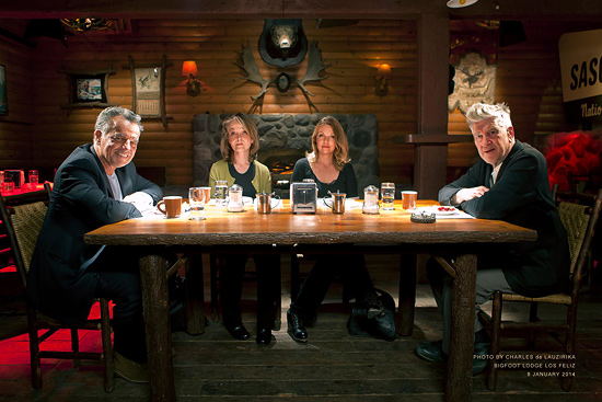 Charlie de Lauzirika - David Lynch & Twin Peaks BD shoot - Jan 2014