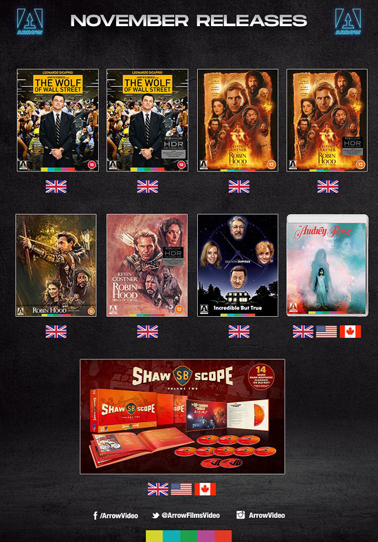 Arrow Video's November 2022 release slate