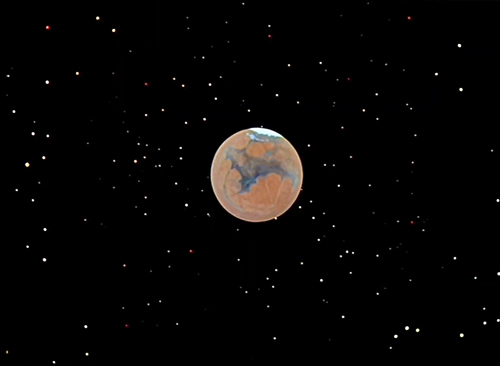 Mars as seen in Chesley Bonestell: A Brush with the Future