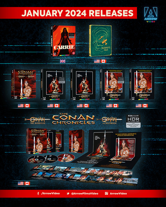 Arrow Video's January 2024 slate