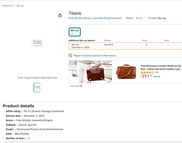 Titanic (4K Ultra HD)