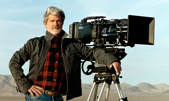 George Lucas directs Attack of the Clones