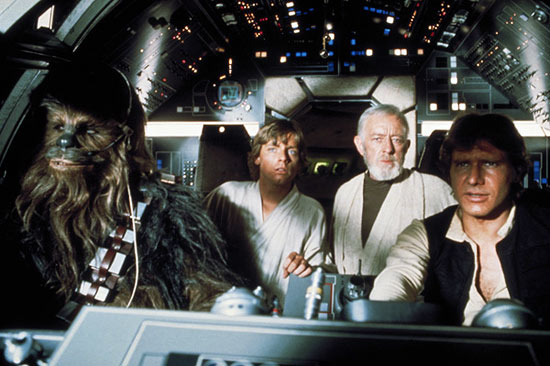 The cast of Star Wars