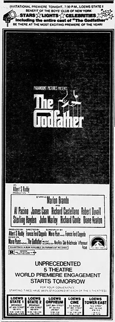 The Godfather Newspaper Ad