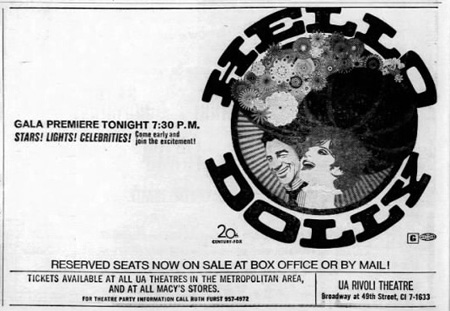 Hello Dolly newspaper ad